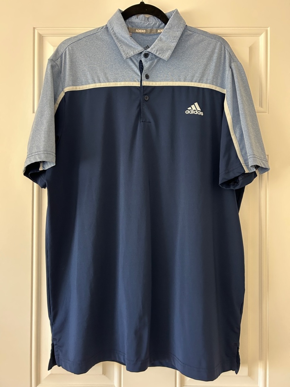 adidas Men's Navy & Light Blue Two-Tone Performance Polo